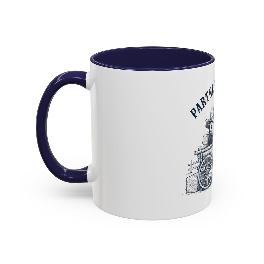 Partners in Crime Coffee Mug — Cute Cowboy Coco & Pete Accent Mug (11/15oz)