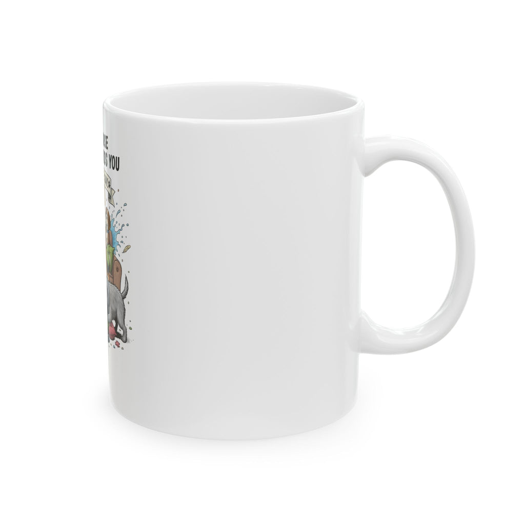 Dogs Because Adventure Finds You Mug | Ceramic Coffee Cup, Dog Lover Design