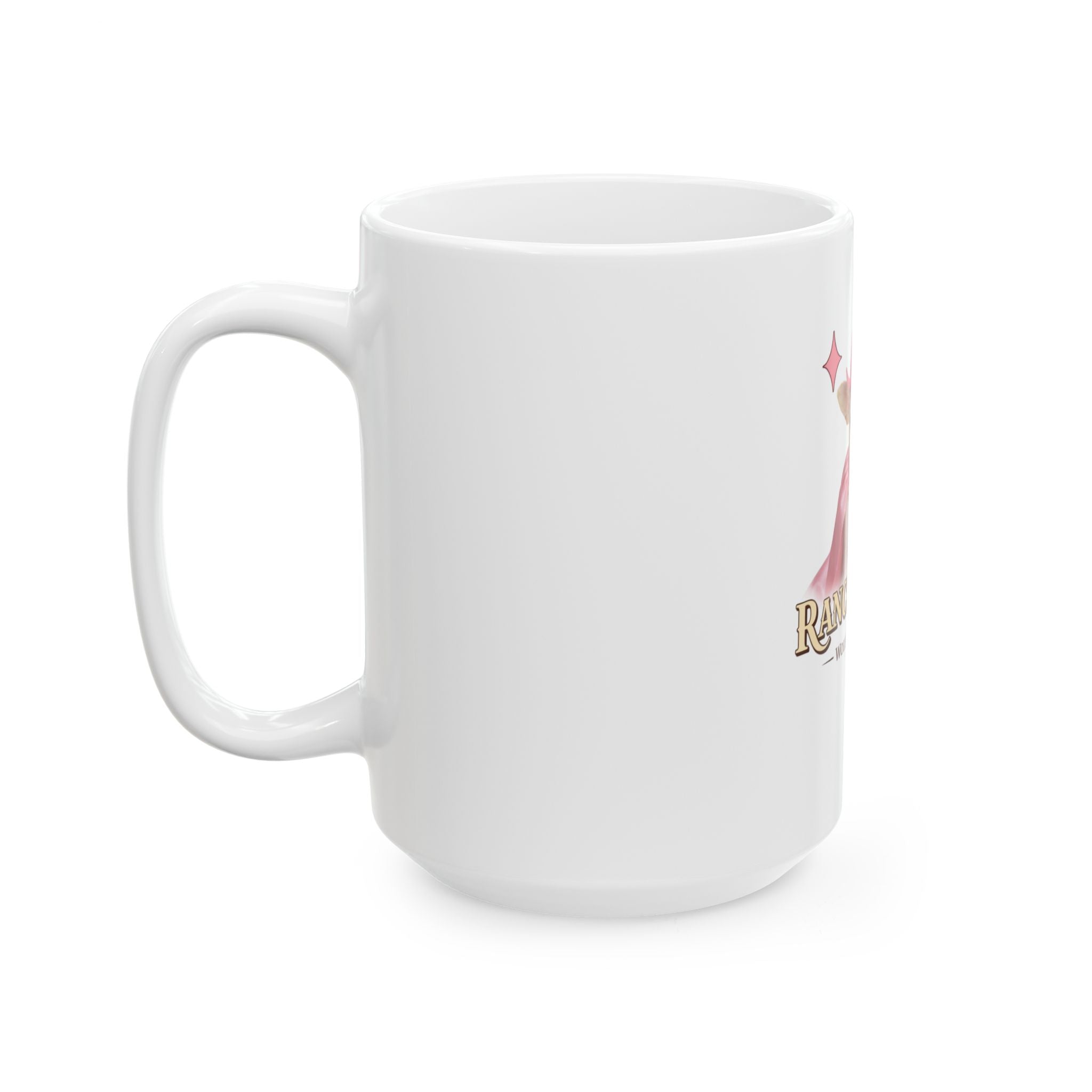 Ranch Queen Ceramic Mug — Cute Pink Cowgirl Chihuahua Design (11oz & 15oz)