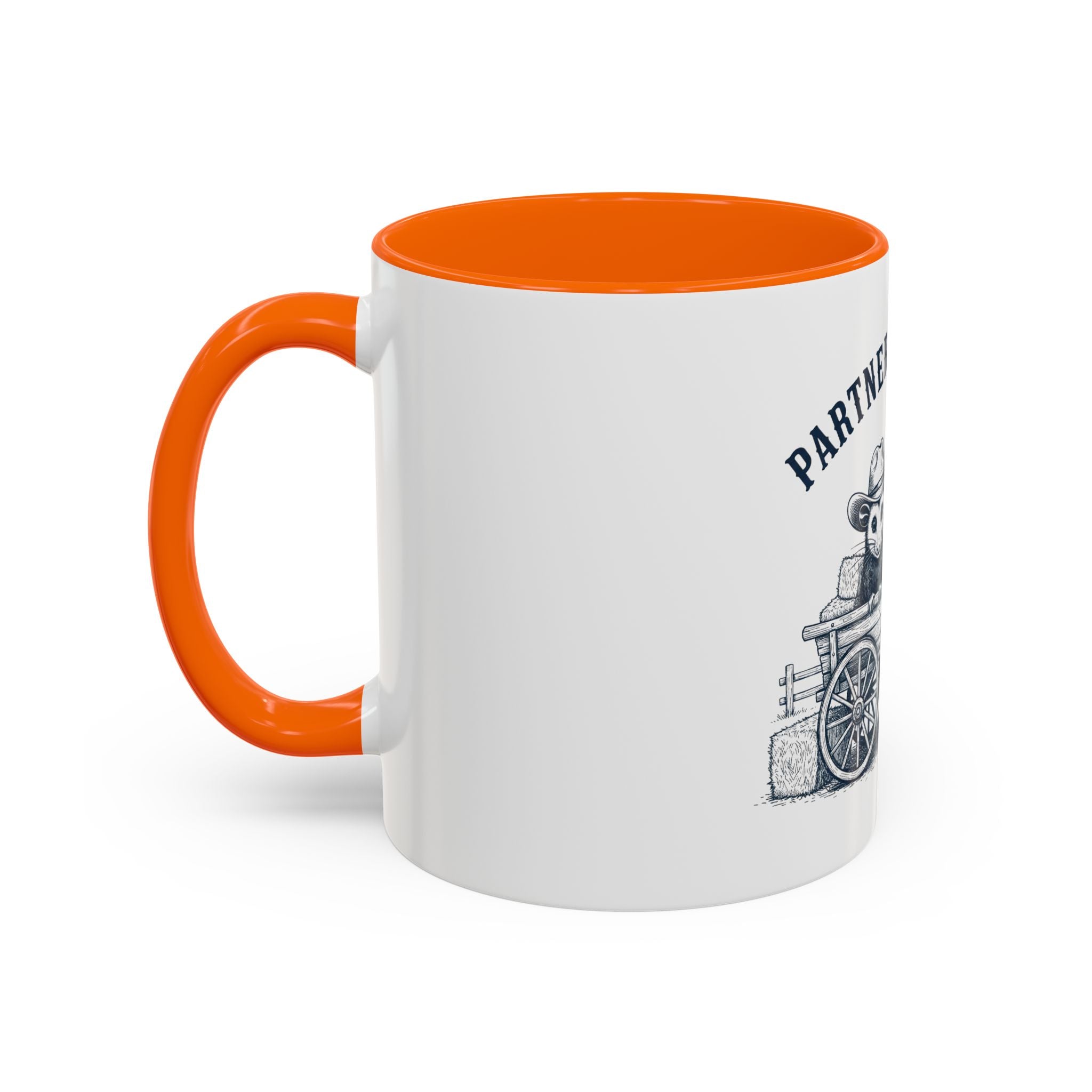 Partners in Crime Coffee Mug — Cute Cowboy Coco & Pete Accent Mug (11/15oz)