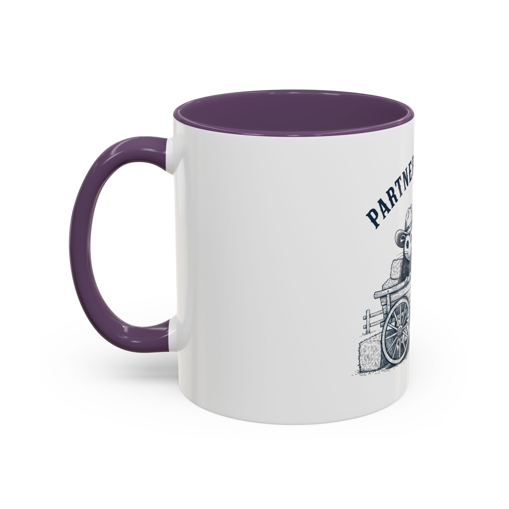 Partners in Crime Coffee Mug — Cute Cowboy Coco & Pete Accent Mug (11/15oz)