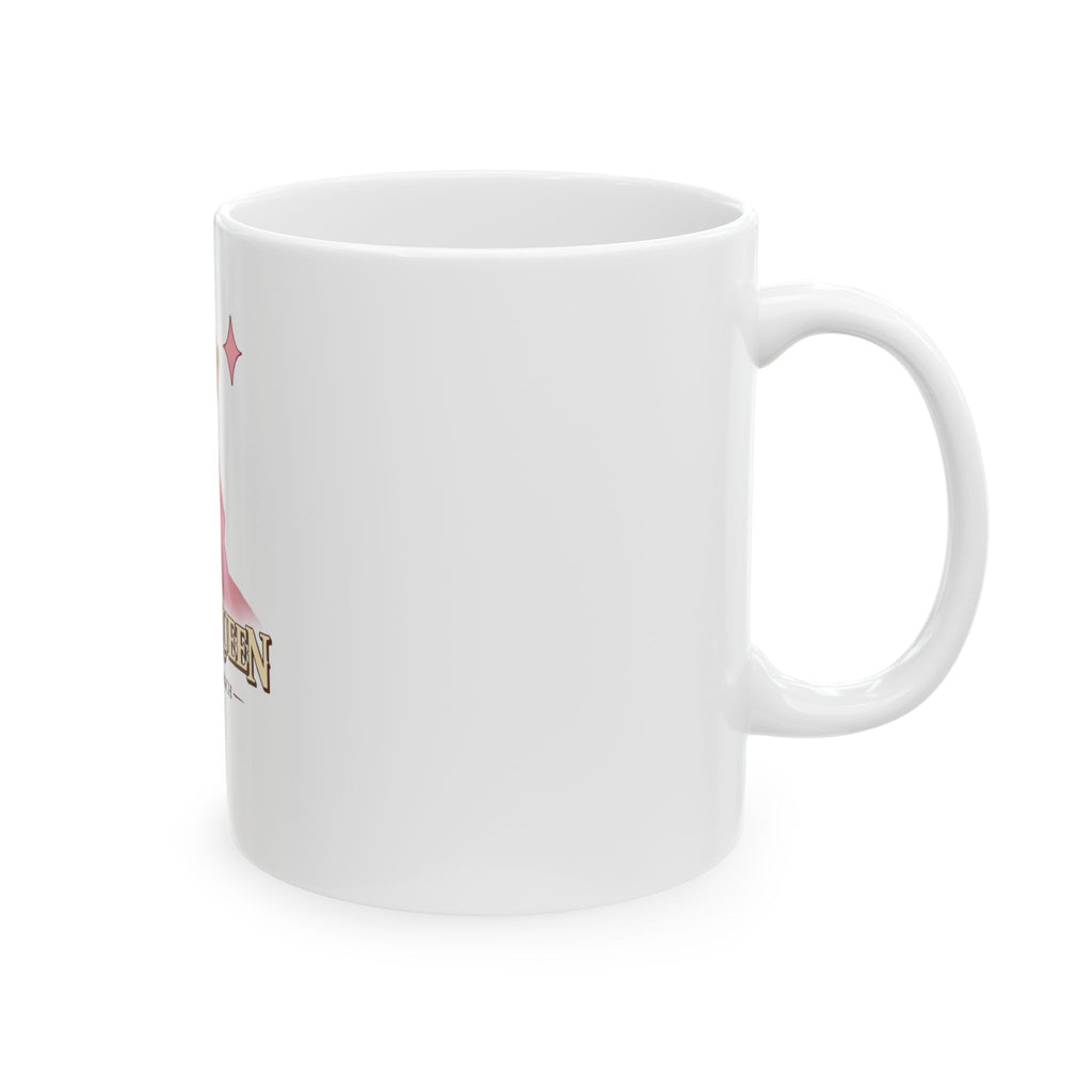 Ranch Queen Ceramic Mug — Cute Pink Cowgirl Chihuahua Design (11oz & 15oz)