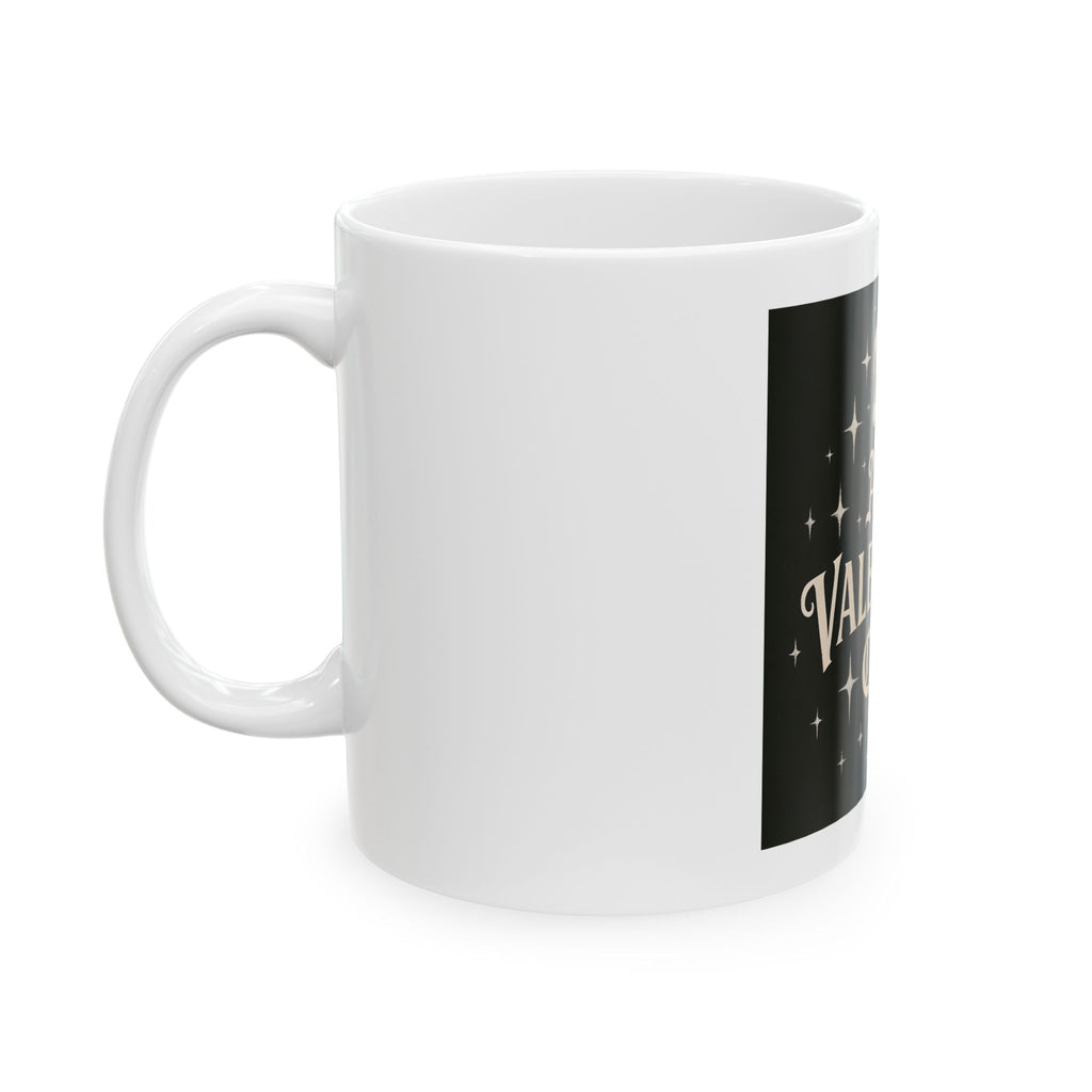 Anti Valentines Club Ceramic Mug — Gothic Skull Coffee Cup (11oz & 15oz)