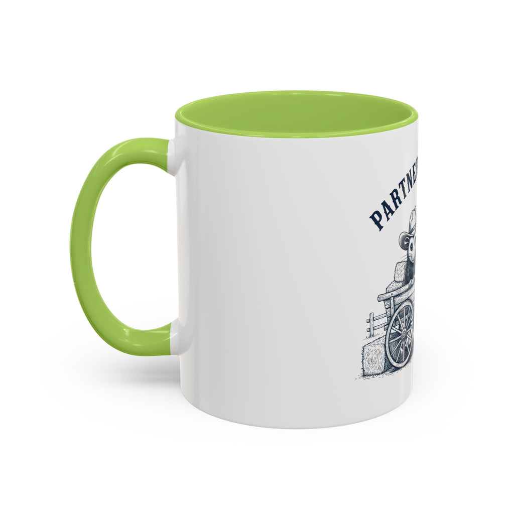 Partners in Crime Coffee Mug — Cute Cowboy Coco & Pete Accent Mug (11/15oz)