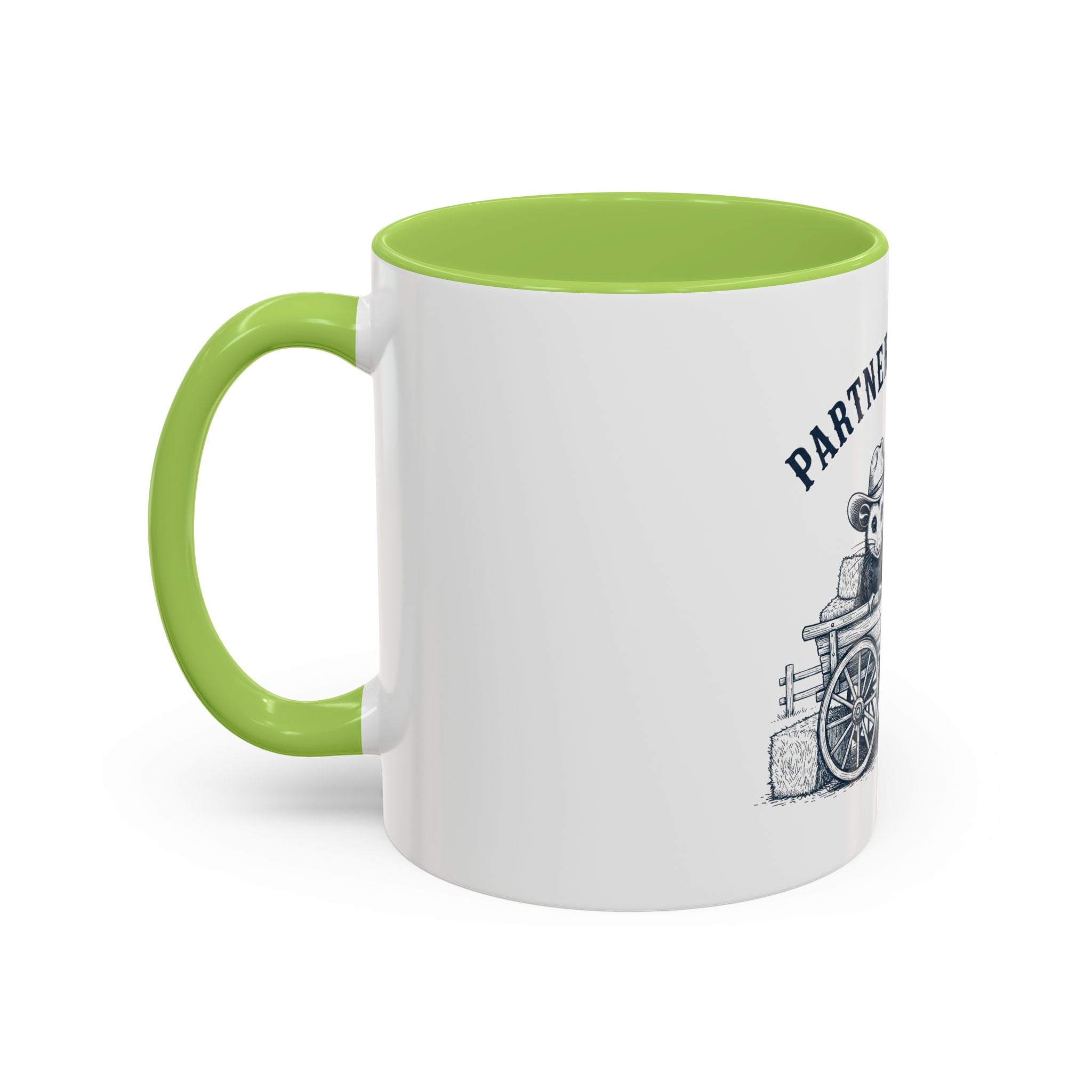 Partners in Crime Coffee Mug — Cute Cowboy Coco & Pete Accent Mug (11/15oz)