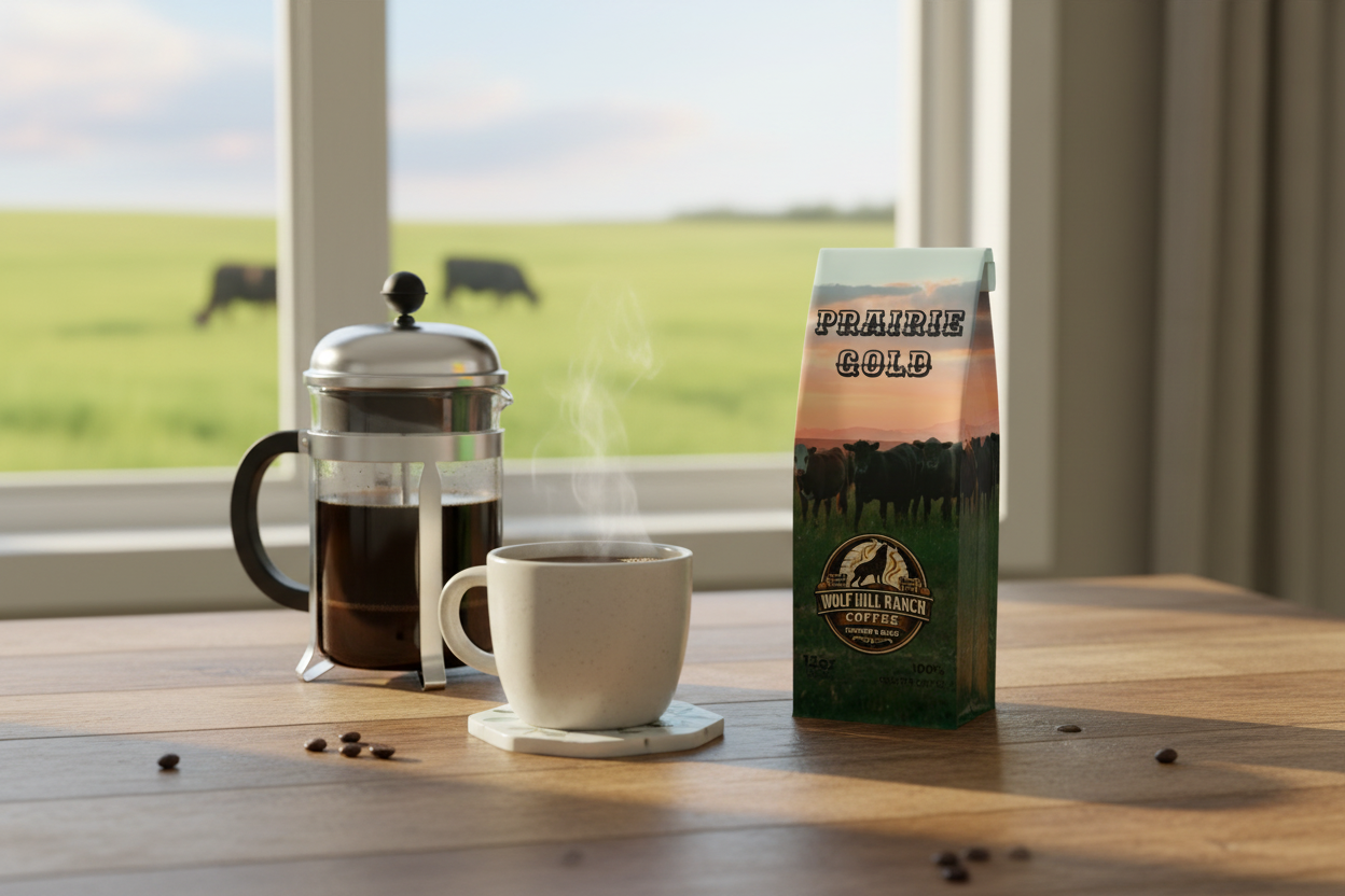 Table with French Press - Pasture View